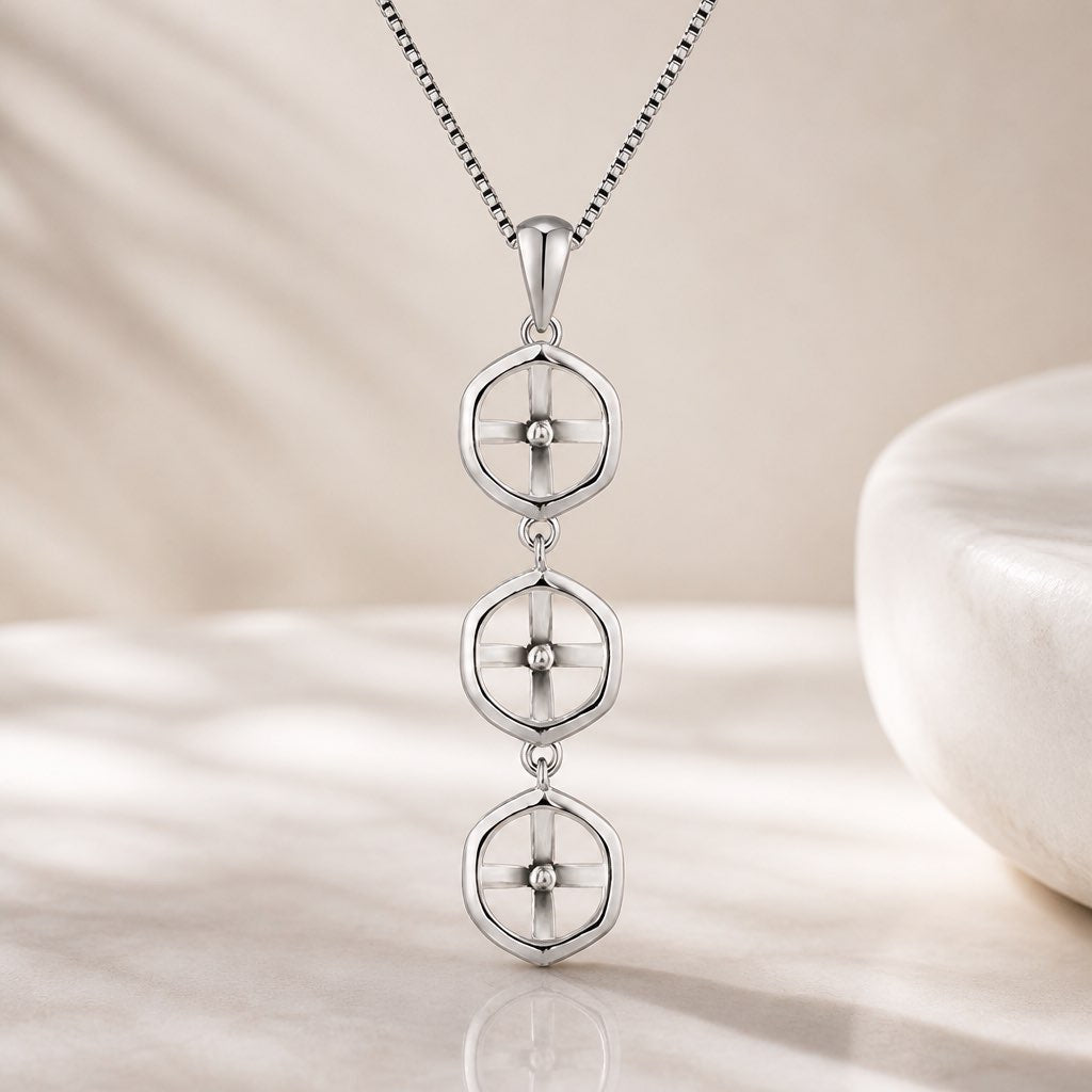 Triple Bail Pin Pendant