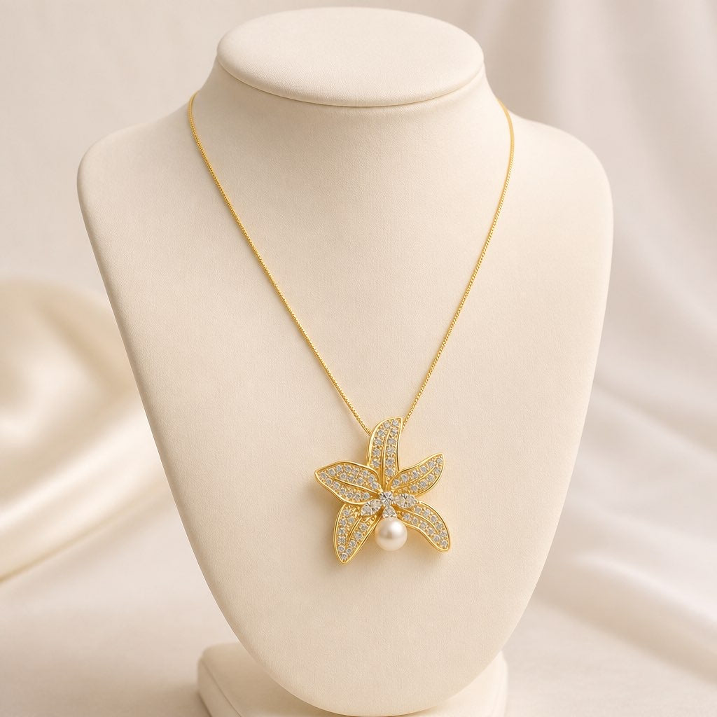 Leaf bail pin Pendant
