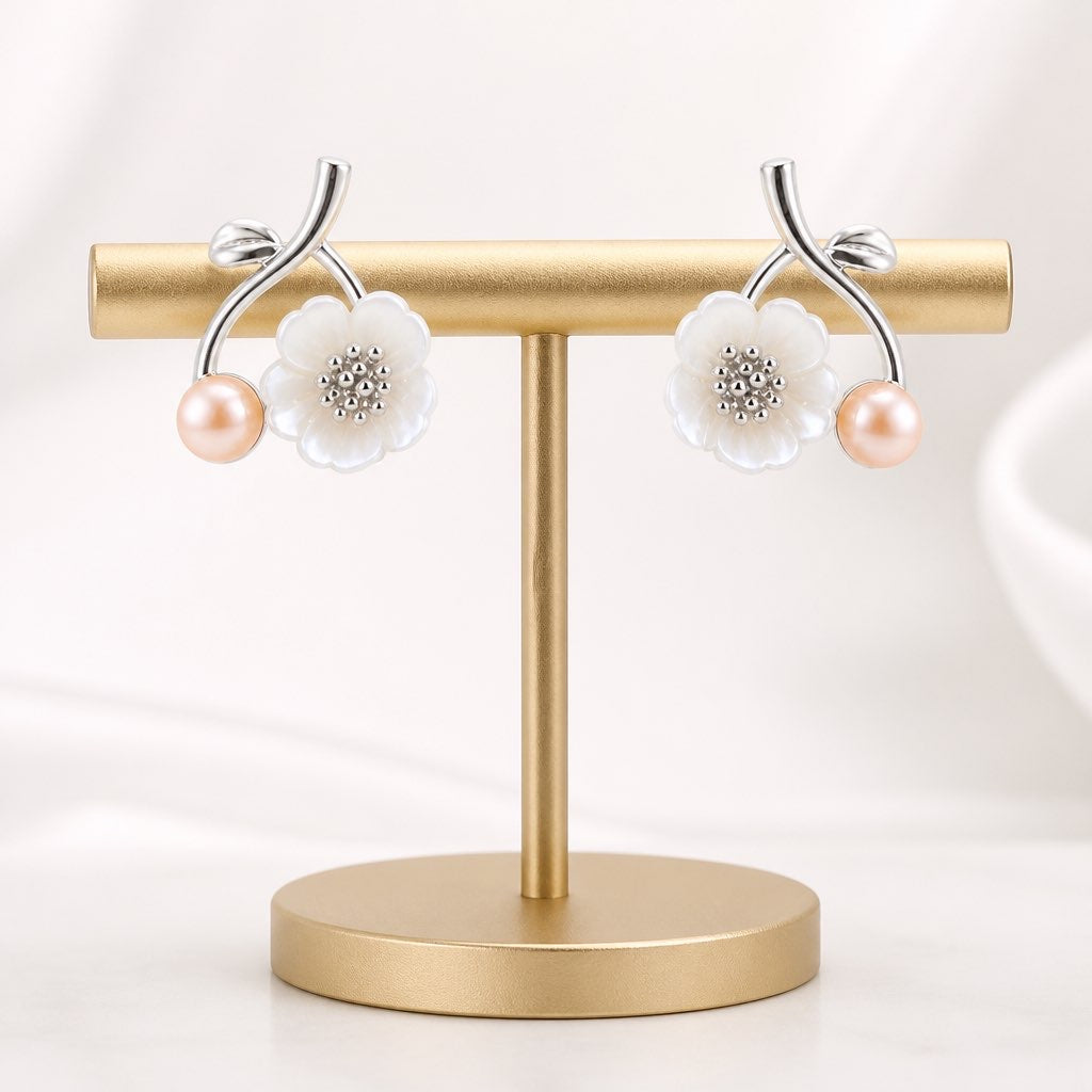 daisy flower earrings